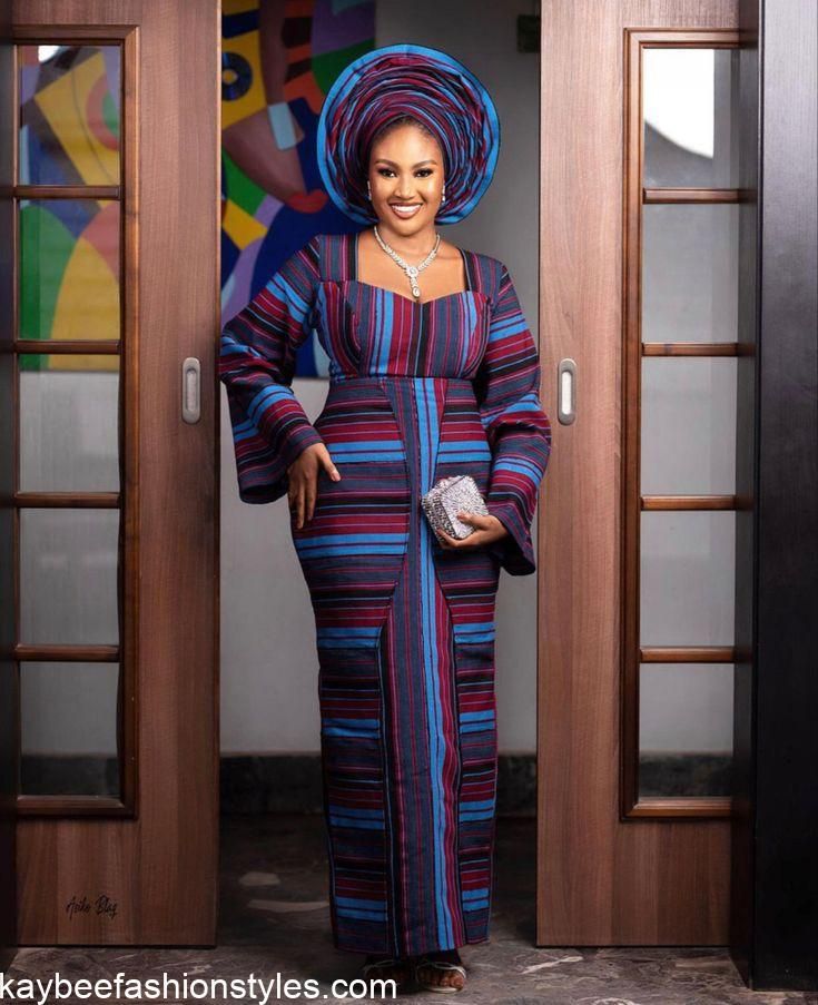 Coral Pink Aso Oke Festival Set